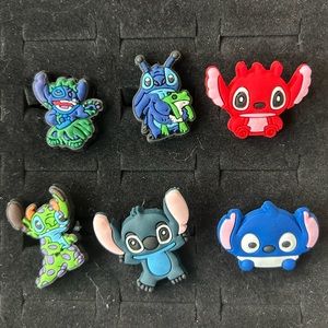 Stitch Croc charm set of 6